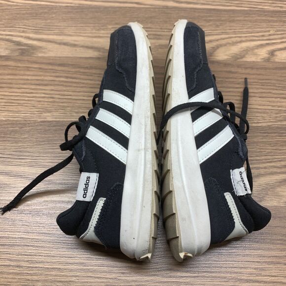 Adidas Retrorun Black Running Jogging Shoes Walking Sneakers Womens Size 8